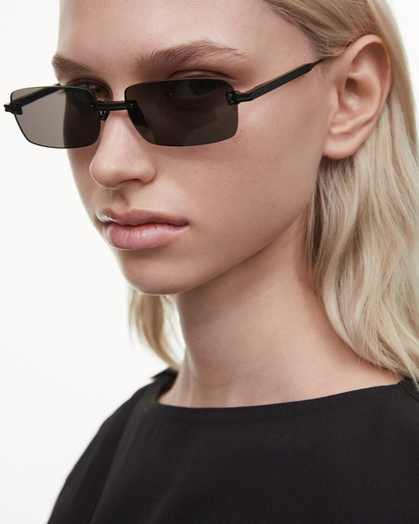 Rimless Parallel / Black Titanium & Grey Lens - Shade Files